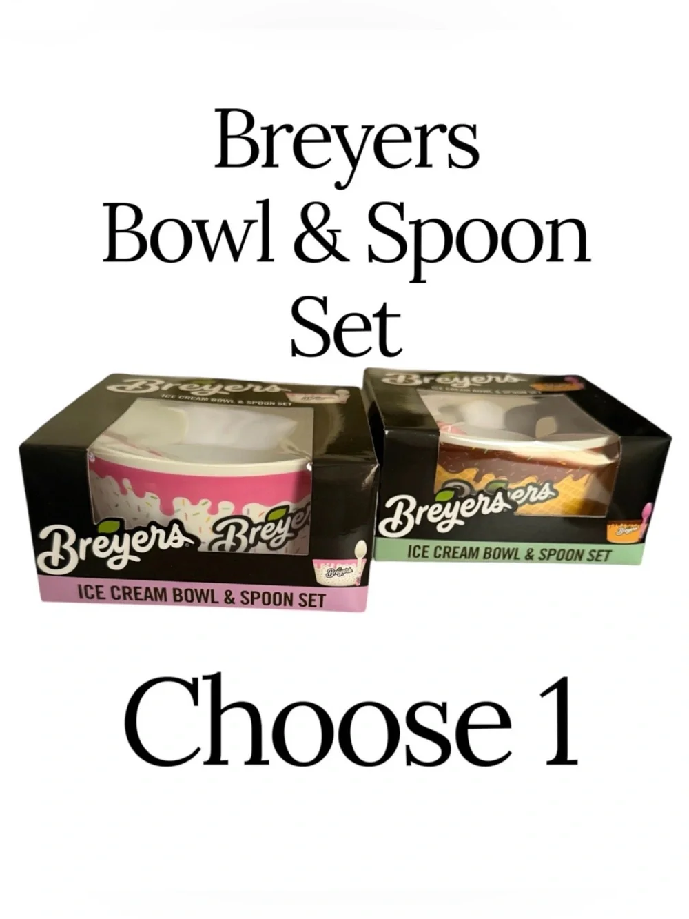 Breyers  Icecream Bowls & Spoon Set